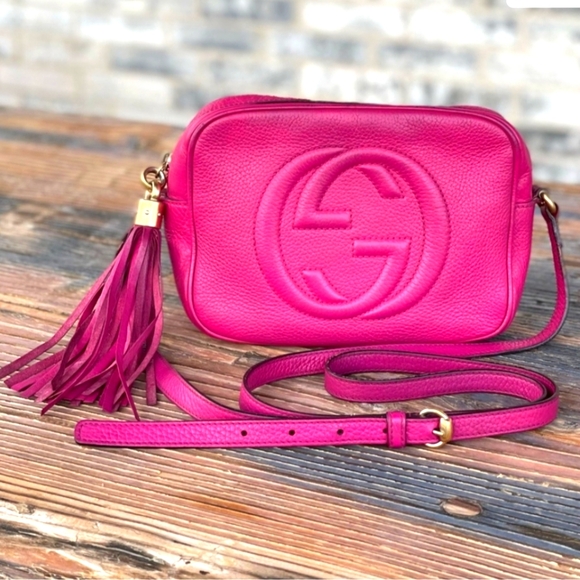 Gucci Disco Soho Pink Small Crossbody Bag - Picture 1 of 16
